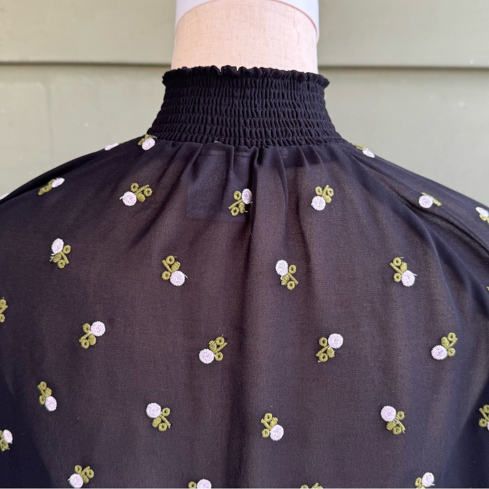 CAbi Black Floral Button Down Shirt - Picture 5 of 10